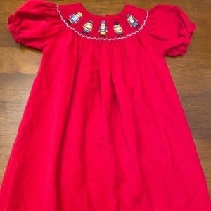 Anavini Girls Smocked Nutcracker Dress